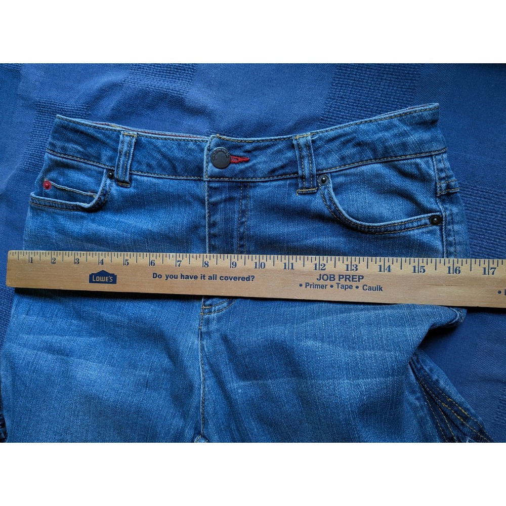 Peace Love World Wide Leg Jeans 0 Boho Distressed Streetwear Frayed Edgy Hippie - Picture 10 of 13